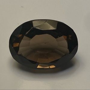 Approximately  11.8 x 13.1 mm Smokey Quartz Gemstone